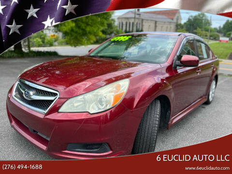 2011 Subaru Legacy for sale at 6 Euclid Auto LLC in Bristol VA