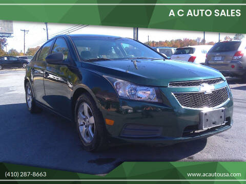 2014 Chevrolet Cruze for sale at A C Auto Sales in Elkton MD