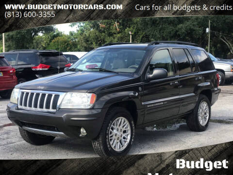 2004 Jeep Grand Cherokee for sale at Budget Motorcars in Tampa FL