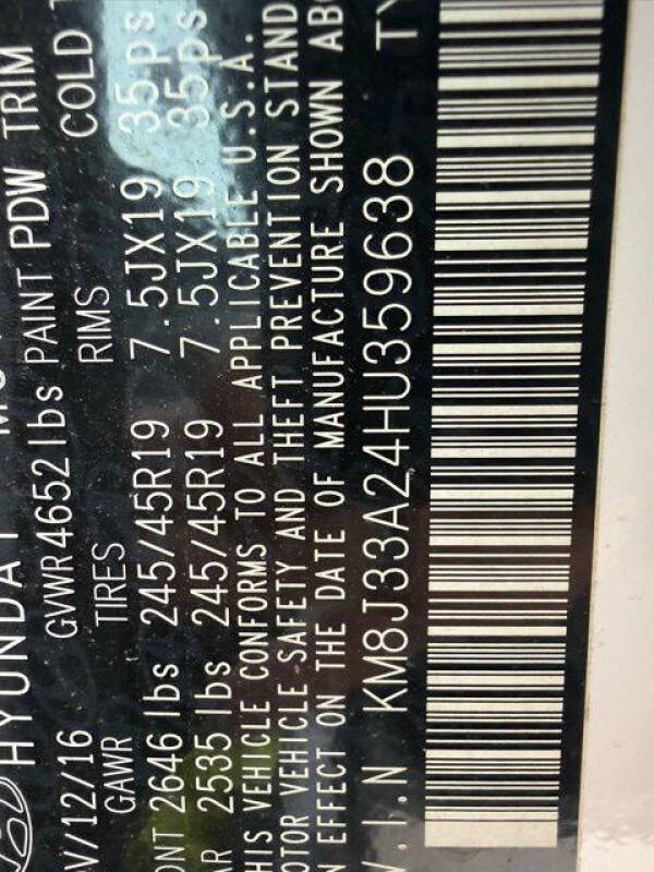 2017 Hyundai Tucson Sport