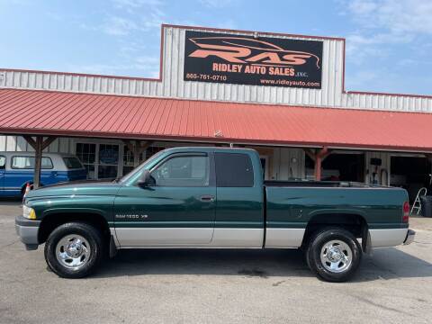 2000 Dodge Ram 1500 for sale at Ridley Auto Sales, Inc. in White Pine TN