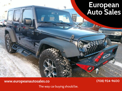 2014 Jeep Wrangler Unlimited for sale at European Auto Sales in Bridgeview IL