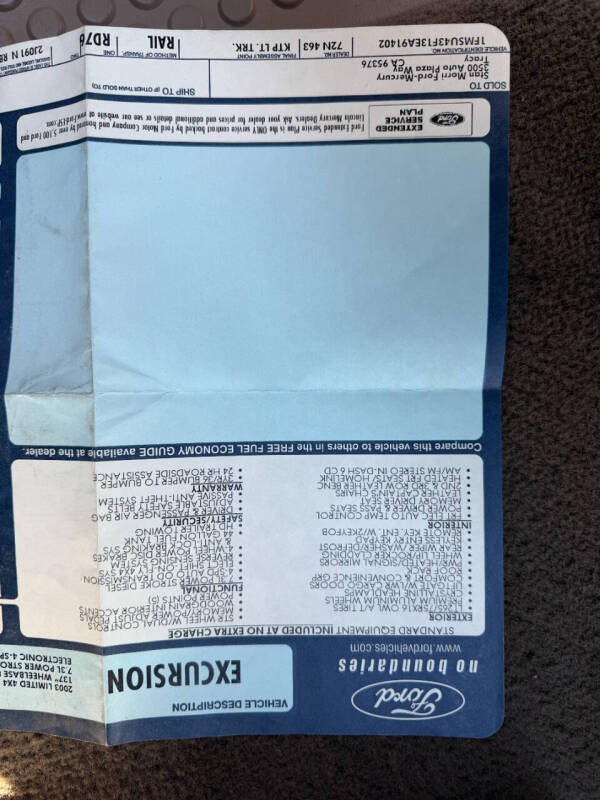 2003 Ford Excursion Limited