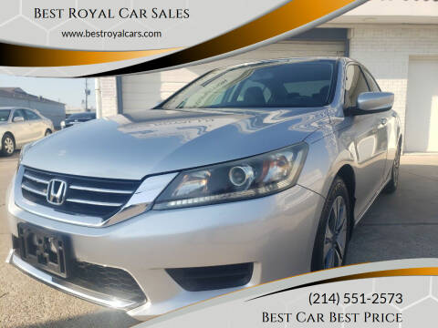 2013 Honda Accord for sale at Best Royal Car Sales in Dallas TX
