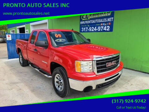 2009 GMC Sierra 1500 for sale at PRONTO AUTO SALES INC in Indianapolis IN