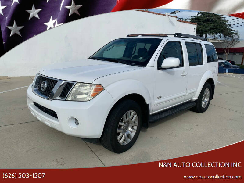 2008 Nissan Pathfinder for sale at n&n auto collection inc in Pasadena CA