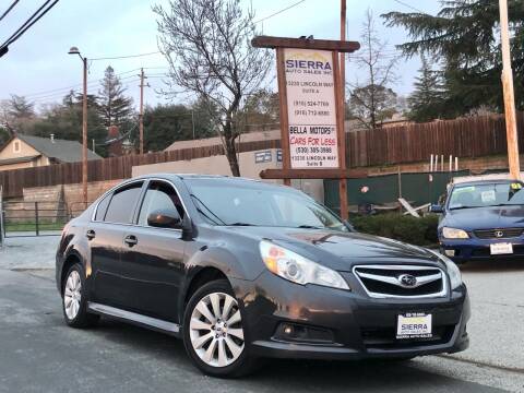 2012 Subaru Legacy for sale at Sierra Auto Sales Inc in Auburn CA