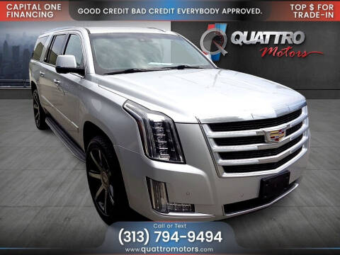 2015 Cadillac Escalade ESV for sale at Quattro Motors in Redford MI