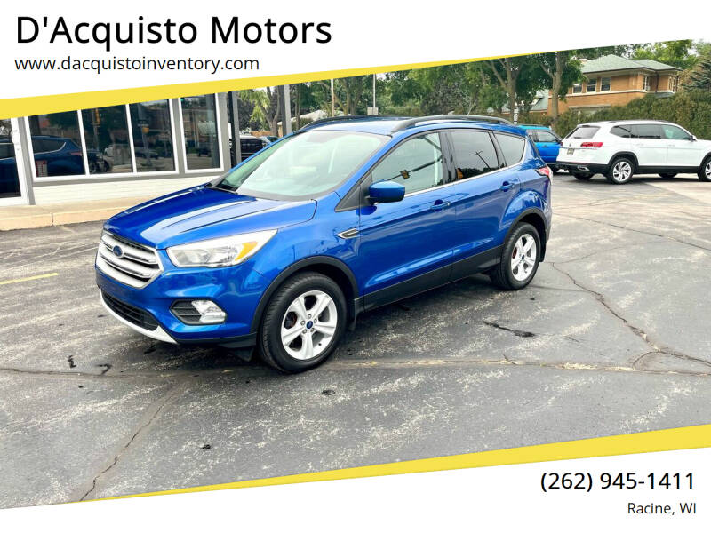 2018 Ford Escape for sale at D'Acquisto Motors in Racine WI