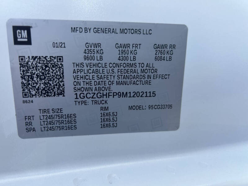 2021 Chevrolet Express 3500