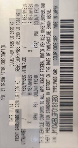 2015 Mazda MAZDA5 Sport