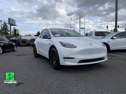 2022 Tesla Model Y for sale at Sunset Auto Wholesale in Tacoma WA