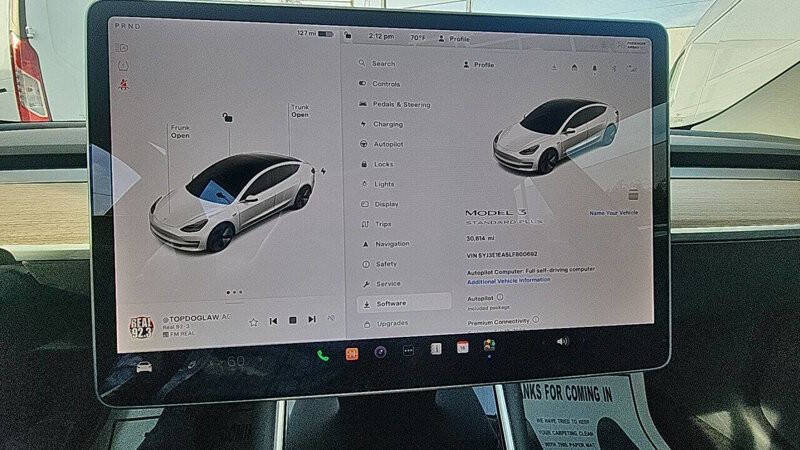 White 2020 Tesla Model 3 Standard Range AWD Standard Range 4dr Fastback 19