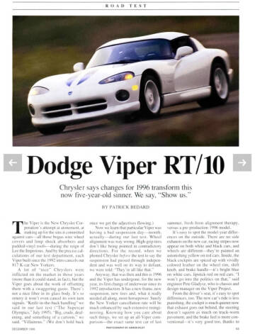 1996 Dodge Viper RT/10
