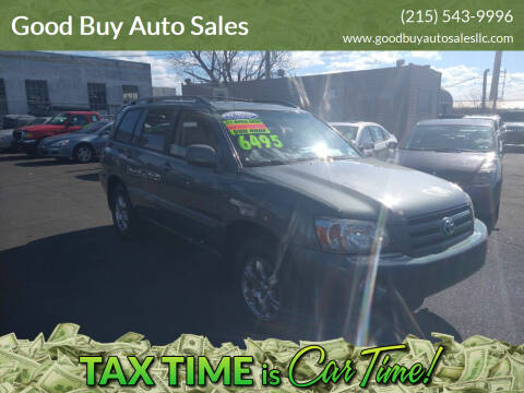 2007 Toyota Highlander for sale at Good Buy Auto Sales in Philadelphia PA