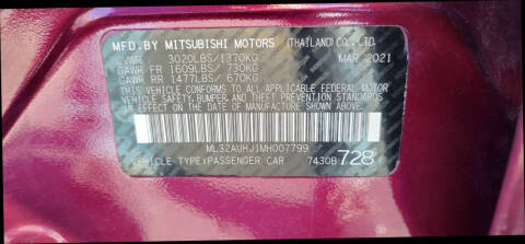 2021 Mitsubishi Mirage