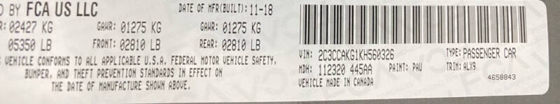 2019 Chrysler 300 Limited