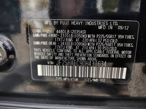 2013 Subaru Forester 2.5X Limited