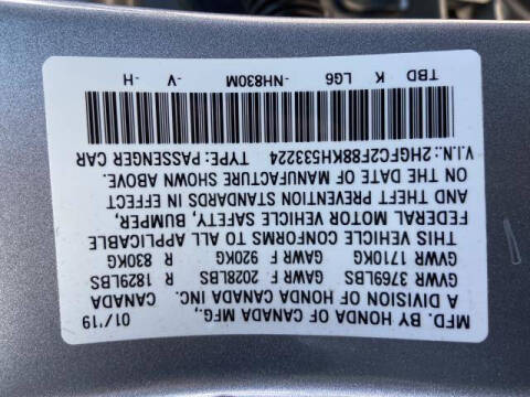 2019 Honda Civic Sport