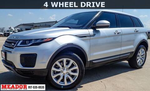 2018 Land Rover Range Rover Evoque for sale at Meador Dodge Chrysler Jeep RAM in Fort Worth TX