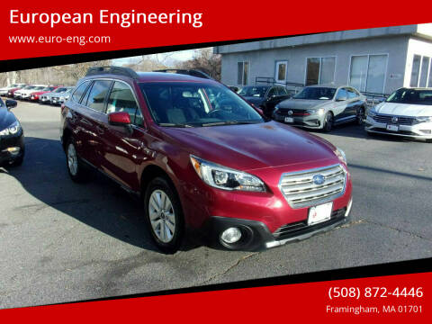 2015 Subaru Outback for sale at European Engineering in Framingham MA