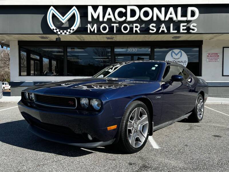 2013 Dodge Challenger for sale at MacDonald Motor Sales in High Point NC