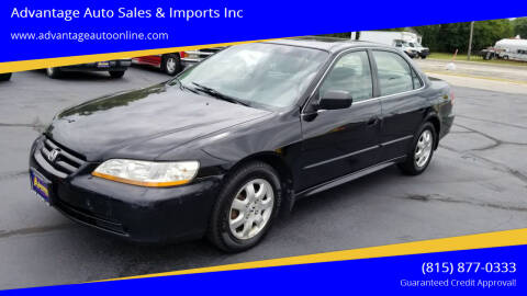 2002 Honda Accord for sale at Advantage Auto Sales & Imports Inc in Loves Park IL