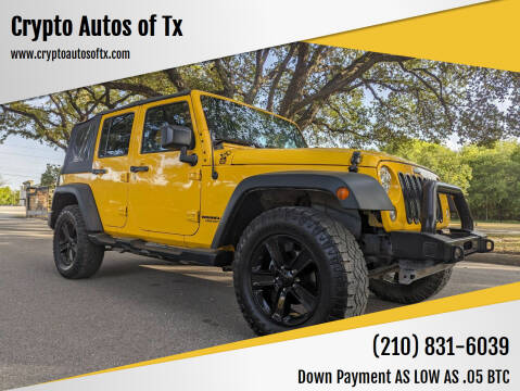 2015 Jeep Wrangler Unlimited for sale at Crypto Autos of Tx in San Antonio TX