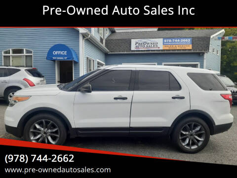 2014 Ford Explorer for sale at Pre-Owned Auto Sales Inc in Salem MA