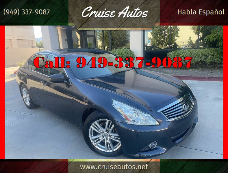 2012 Infiniti G37 Sedan for sale at Cruise Autos in Corona CA