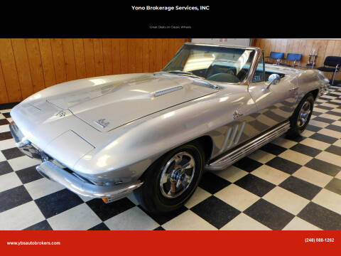 1966 Chevrolet Corvette for sale at Yono Brokerage Services, INC in Farmington MI