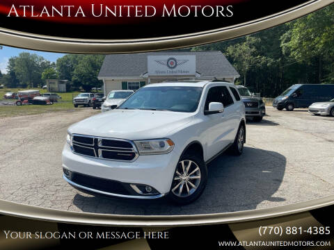 2015 Dodge Durango for sale at Atlanta United Motors in Jefferson GA