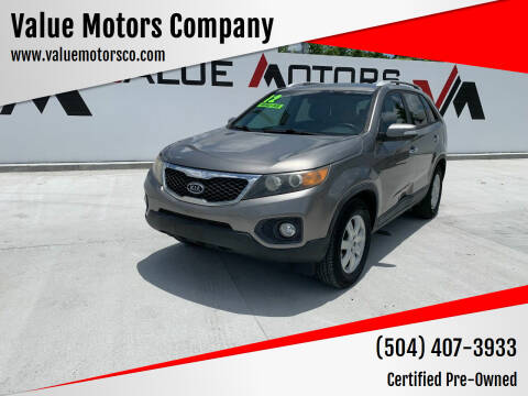 2012 Kia Sorento for sale at Value Motors Company in Marrero LA