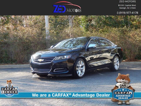 2017 Chevrolet Impala for sale at Zed Motors in Raleigh NC