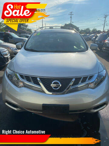 2012 Nissan Murano for sale at Right Choice Automotive in Rochester NY