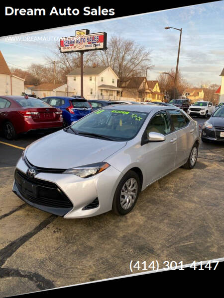 2018 Toyota Corolla for sale at Dream Auto Sales in South Milwaukee WI