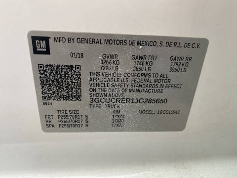 2018 Chevrolet Silverado 1500 LT