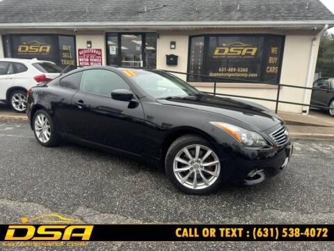 2011 Infiniti G37 Coupe for sale at DSA Motor Sports Corp in Commack NY