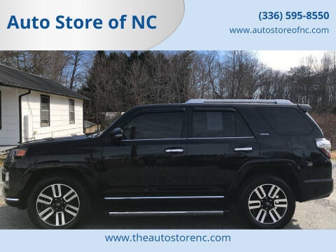 2014 Toyota 4Runner for sale at Auto Store of NC in Walkertown NC