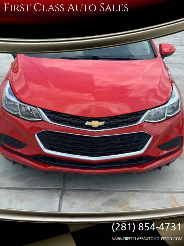 2018 Chevrolet Cruze for sale at First Class Auto Sales in Sugar Land TX