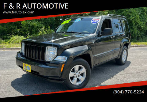 2009 Jeep Liberty for sale at F & R AUTOMOTIVE in Jacksonville FL