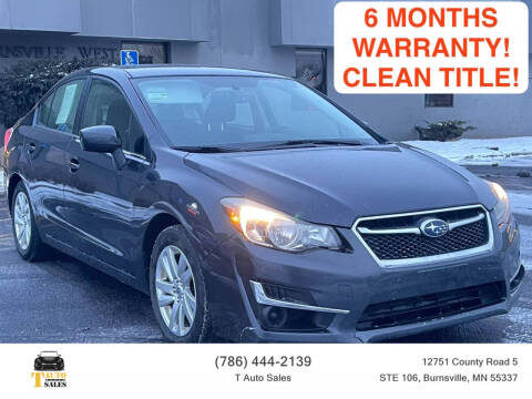 2015 Subaru Impreza for sale at T AUTO SALES LLC in Burnsville MN