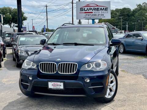 2013 BMW X5 for sale at Supreme Auto Sales in Chesapeake VA
