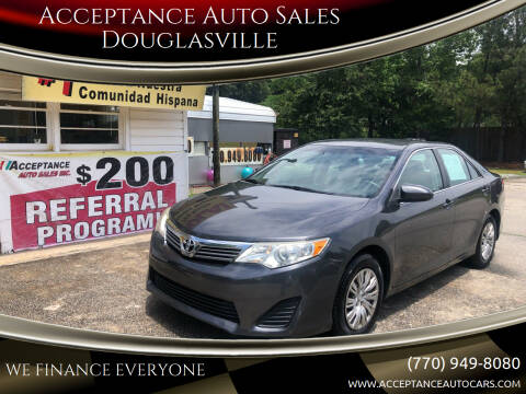 2013 Toyota Camry for sale at Acceptance Auto Sales Douglasville in Douglasville GA