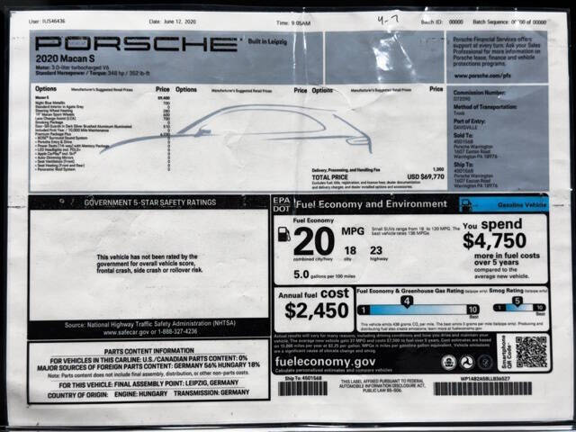 2020 Porsche Macan S