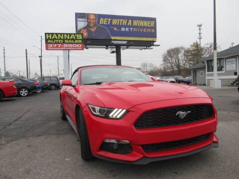 2017 Ford Mustang for sale at Hanna's Auto Sales in Indianapolis IN