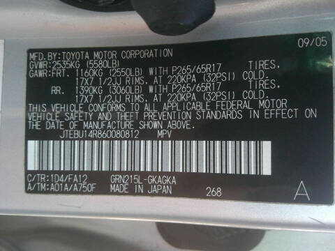 2006 Toyota 4Runner SR5