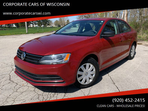 2016 Volkswagen Jetta for sale at CORPORATE CARS OF WISCONSIN in Sheboygan WI