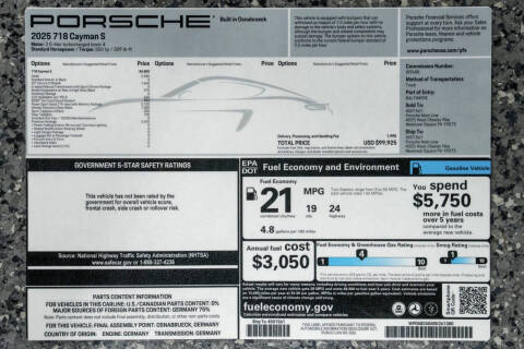 2025 Porsche 718 Cayman S