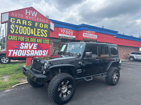 2014 Jeep Wrangler Unlimited for sale at HW Auto Wholesale in Norfolk VA